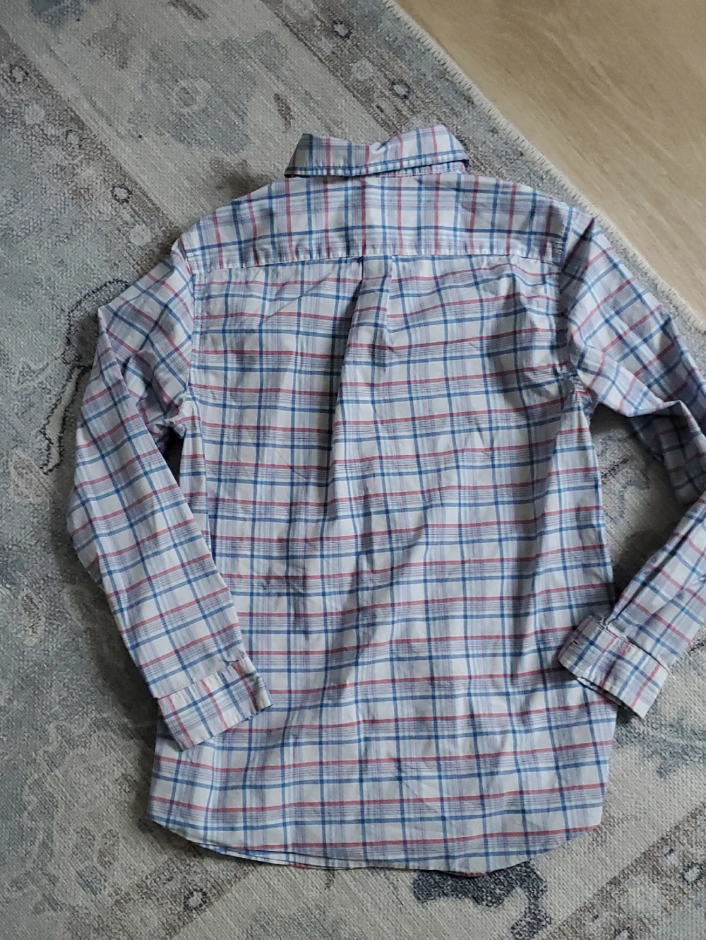 Vineyard Vines Boys On The Go Performance Plaid Button-up Shirt Sz12-14/M